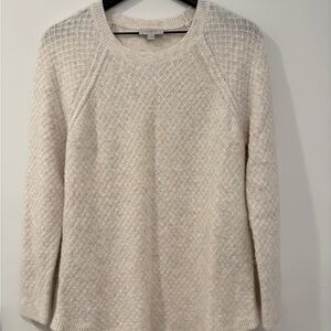 LOFT Ivory Knit Pullover
